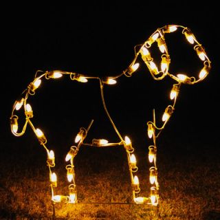 Holiday Lighting Specialists Standing Lamb Light