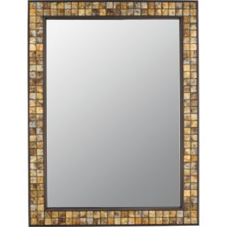 Quoizel Vetreo Brush Strokes Mirror in Medici Bronze