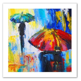 Art Wall Red Umbrella by Susi Franco Painting Print Canvas