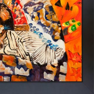 Tori Home Signora Con Ventaglio Interpretation by Klimt Framed