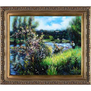 Tori Home Renoir The Seine at Chatou Hand Painted Oil on Canvas Wall