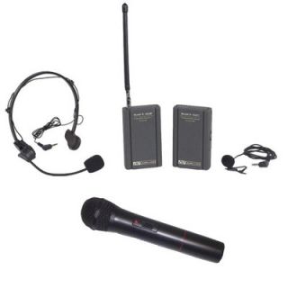 AmpliVox Sound Systems VHF Wireless Lapel and Headset Mic Kit