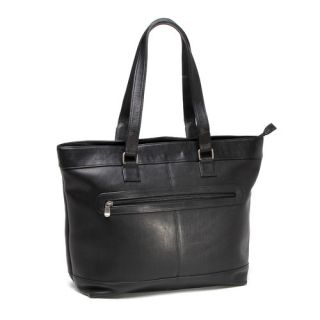 Laptop Zipper Leather Briefcase Tote Bag