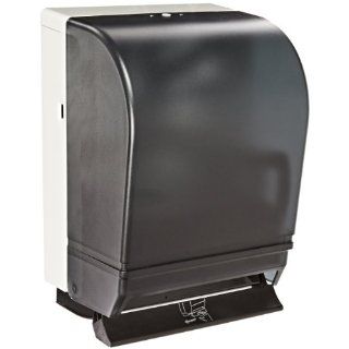 Continental 676, Lever Action Roll Towel Dispenser, 15 3/4" Width x 10 1/2" Height x 8 3/4" Depth, Beige/Navy (Case of 1) Paper Towel Dispensers