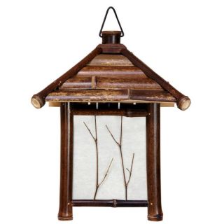 Oriental Furniture Japanese Window Pane 1 Light Hanging Lantern