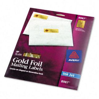 Avery Foil Mailing Labels, 3/4 X 2 1/4, 300/Pack
