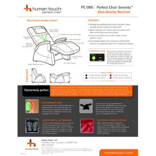 Human Touch PC 086 Serenity Ergonomic Recliner