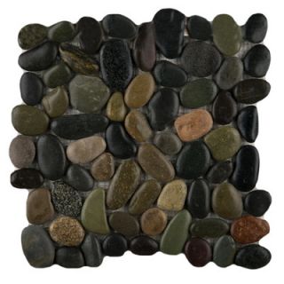 Emser Tile Rivera 12 x 12 Pebble Mosaic in Natural