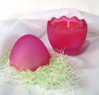 Easter Egg Container Candle  Ha ChaCha Cheesecake  Pink   Jar Candles