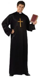 FunWorld Adult Priest, Black, One Size Costume Adult Sized Costumes Clothing