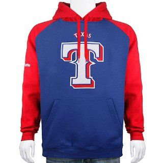 Texas Rangers Sueded Fleece Hood Sweatshirt  Sports Fan Sweatshirts  Sports & Outdoors