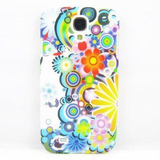 COLOR FLOWER HARD RUBBER BACK CASE COVER SKIN FOR SAMSUNG GALAXY S4 I9500 Cell Phones & Accessories