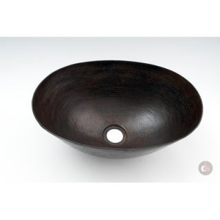 Ambiente Copper Handmade Oval Vessel Bathroom Sink   CS BAR VES OVA DK