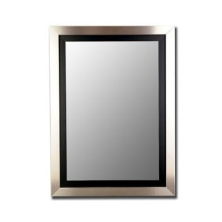 Hitchcock Butterfield Company Manhattan Mirror in Silver and Black