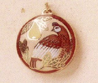 Cloisonne Partridge Precious Edition Miniature 1995 Hallmark Keepsake Ornament QXM4017   Decorative Hanging Ornaments