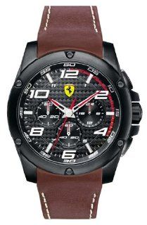 Scuderia Ferrari 'Paddock' Chronograph Leather Strap Watch, 46mm Watches