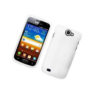 Samsung Galaxy Exhibit 4G T679 SGH T679 White Hard Cover Case Cell Phones & Accessories