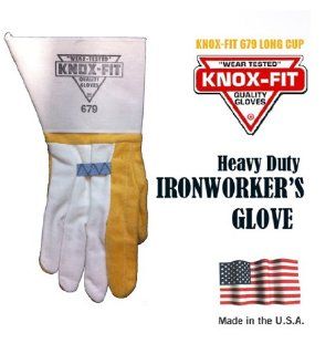Knox Fit 679M Gloves Ironworkers Gloves 12 Pairs. Size   Medium. Made in U.S.A.   Work Gloves  