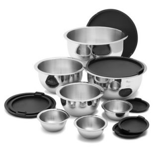 Wolfgang Puck® 14 Pieces Stainless Steel Mixing Bowl Set in Black