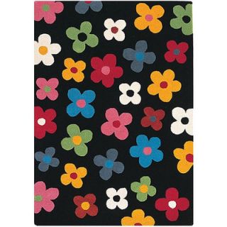 Hokku Designs Milan Black Blossom Rug