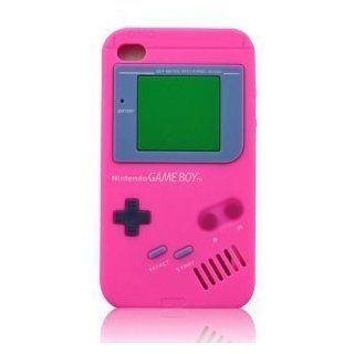 I Need Stylish 3D Gameboy Soft Silicone Case Cover Compatible for Ipod Touch 4/4g/4th Generation (Hot Pink)   Players & Accessories