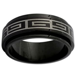 Trendbox Jewelry Greek Key Design Spinner Band Ring