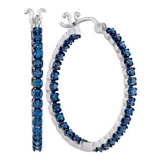 1.60CTW DIA FASHION HOOPS Earrings Jewelry
