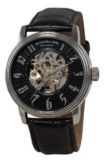 Stuhrling Original Men's 707G.33151 Romeo Automatic Skeleton Black Dial Watch at  Men's Watch store.