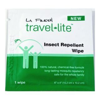 LA Fresh All Natural Insect Repellent Towelette Travel lite (200 per case) Health & Personal Care