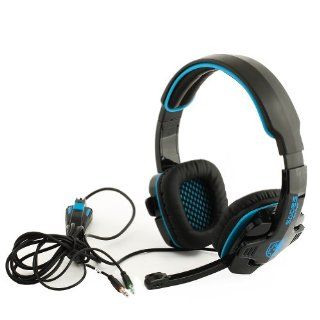 SADES SA 708 Stereo Headset Headband PC Notebook Pro Gaming Headset Blue Computers & Accessories