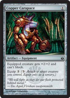Magic the Gathering   Copper Carapace   Mirrodin Besieged Toys & Games