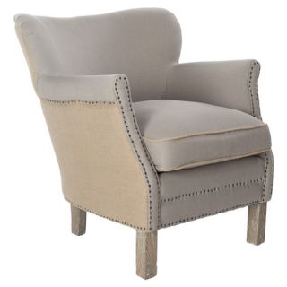 Amanda Arm Chair in Two Tone Beige