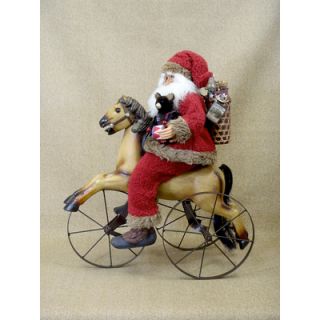 Karen Didion Originals Crakewood Vintage Horse Trike Santa Claus