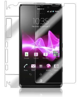 Skinomi TechSkin   Sony Xperia TL Screen Protector + Full Body Skin Protector with Lifetime Replacement Warranty / Front & Back Premium HD Clear Film / Ultra High Definition Invisible and Anti Bubble Crystal Shield   Retail Packaging Cell Phones &