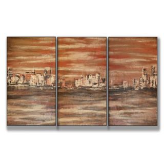 Stupell Industries Champagne Gold Foil Triptych Wall Art