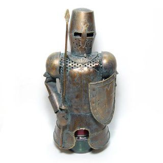 Metal Medieval Knight Armor with Spear Bottle Cover, Wine Holder, 12" Tall  Other Products  