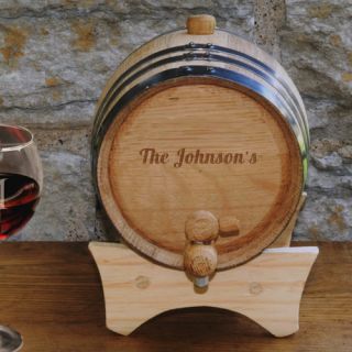 JDS Personalized Gifts Personalized Gift 2 Liter Wine Barrel