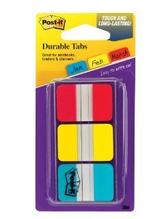 Post it Durable IndexTabs, 1 Inch, Ideal For Binders and File Folders, Assorted Bright Colors, 36 per Dispenser (686 RYBT)  Tab Inserts 