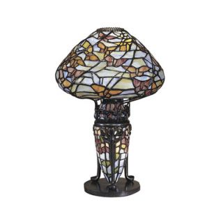 Dale Tiffany Papillion 1 Light Table Lamp
