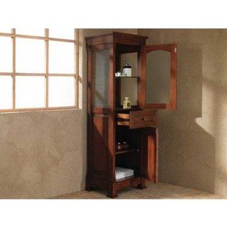 Marlisa Linen Cabinet Finish Oak   Free Standing Cabinets