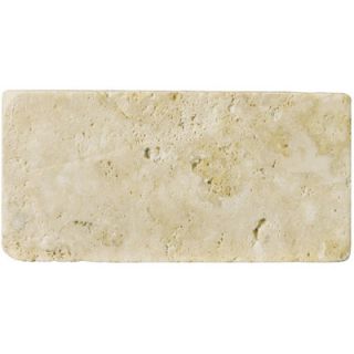 Emser Tile Natural Stone 3 x 6 Unfilled and Tumbled Travertine Tile