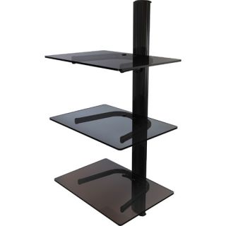 Triple Shelf Wall Mount System with Cable Management