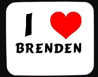 I Love Brenden custom mouse pad (first name/surname/nickname) Electronics