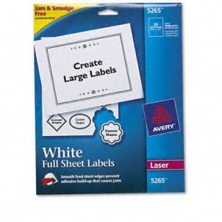 Avery Shipping Labels with Trueblock Technology, 8 1/2 X 11, 25/Pack