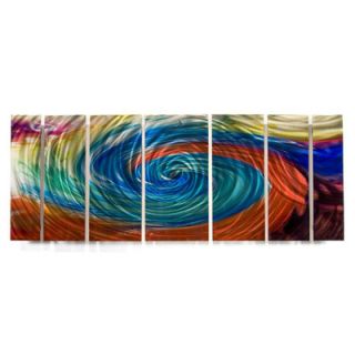 All My Walls Abstract by Ash Carl Metal Wall Art in Tie Dye   23.5 x