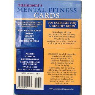 Mental Fitness Cards 100 Exercises for a Healthy Brain Aerobics for the Mind Marge Engelman 9781578611232 Books
