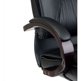 Office Star Products Leather High Back Office Chair with Arms