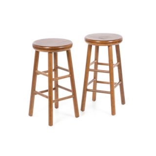 24 Backless Swivel Counter Stool (Set of 2)