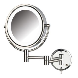 Jerdon Dual Sided 8x Wall Mount LED Lighted Mirror