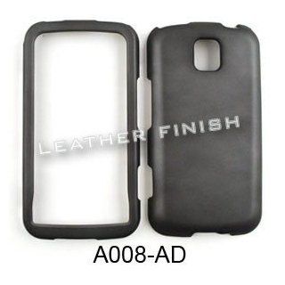 Cell Phone Snap on Case Cover For Lg Optimus M / Optimus C Ms 690    Leather Finish Cell Phones & Accessories